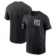 Wholesale Cheap Men's Las Vegas Raiders Black 2023 Crucial Catch Sideline Tri-Blend T-Shirt