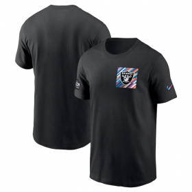 Wholesale Cheap Men\'s Las Vegas Raiders Black 2023 Crucial Catch Sideline Tri-Blend T-Shirt
