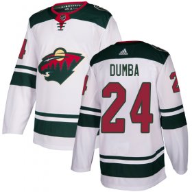 Wholesale Cheap Adidas Wild #24 Matt Dumba White Road Authentic Stitched NHL Jersey