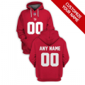Wholesale Cheap Men's New York Giants Active Player Red Custom 2021 Pullover Hoodie