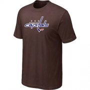 Wholesale Cheap Washington Capitals Big & Tall Logo Brown NHL T-Shirt