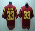 Wholesale Cheap USC Trojans #33 Allen Red Jersey