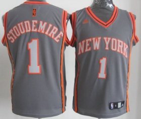 Wholesale Cheap New York Knicks #1 Amare Stoudemire Gray Shadow Jersey