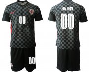 Wholesale Cheap Men 2020-2021 European Cup Croatia away black customized Nike Soccer Jersey