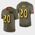 Wholesale Cheap Baltimore Ravens #20 Ed Reed Men's Nike Olive Gold 2019 Salute to Service Limited NFL 100 Jersey