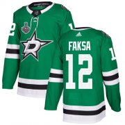 Wholesale Cheap Adidas Stars #12 Radek Faksa Green Home Authentic 2020 Stanley Cup Final Stitched NHL Jersey