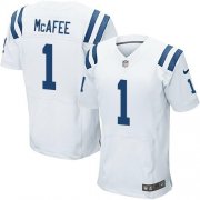 Wholesale Cheap Nike Colts #1 Pat McAfee White Men's Stitched NFL Elite Jersey