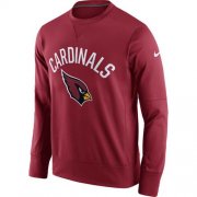 Wholesale Cheap Men's Arizona Cardinals Nike Cardinal Sideline Circuit Performance Sweatshirt