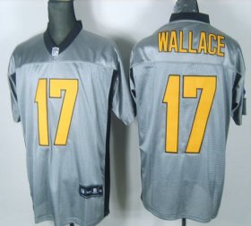 Wholesale Cheap Steelers #17 Mike Wallace Grey Shadow Stitched NFL Jersey