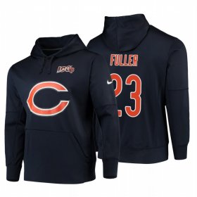 Wholesale Cheap Chicago Bears #23 Kyle Fuller Nike NFL 100 Primary Logo Circuit Name & Number Pullover Hoodie Navy