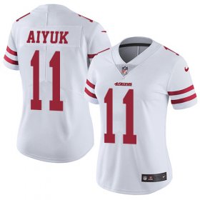 Wholesale Cheap Nike 49ers #11 Brandon Aiyuk White Women\'s Stitched NFL Vapor Untouchable Limited Jersey