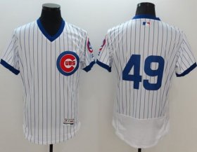 Wholesale Cheap Cubs #49 Jake Arrieta White Flexbase Authentic Collection Cooperstown Stitched MLB Jersey