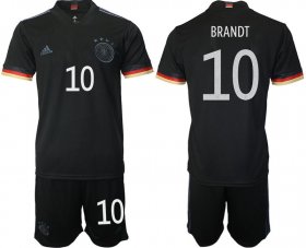 Wholesale Cheap Men 2020-2021 European Cup Germany away black 10 Adidas Soccer Jersey