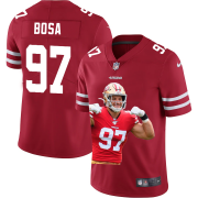 Cheap San Francisco 49ers #97 Nick Bosa Nike Team Hero 2 Vapor Limited NFL Jersey Red