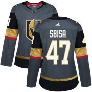 Wholesale Cheap Adidas Golden Knights #47 Luca Sbisa Grey Home Authentic Women's Stitched NHL Jersey