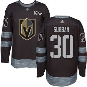 Wholesale Cheap Adidas Golden Knights #30 Malcolm Subban Black 1917-2017 100th Anniversary Stitched NHL Jersey