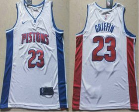Wholesale Cheap Men\'s Detroit Pistons #23 Blake Griffin White 2019 Nike Swingman Stitched NBA Jersey