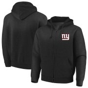 Wholesale Cheap New York Giants Majestic Cap Logo Full-Zip Hoodie Black