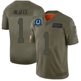 Wholesale Cheap Nike Colts #1 Pat McAfee Camo Men\'s Stitched NFL Limited 2019 Salute To Service Jersey