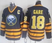 Wholesale Cheap Sabres #18 Danny Gare Navy Blue CCM Throwback Stitched NHL Jersey