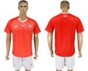 Wholesale Cheap Switzerland Blank Red Home Soccer Country Jersey