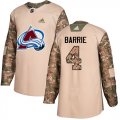 Wholesale Cheap Adidas Avalanche #4 Tyson Barrie Camo Authentic 2017 Veterans Day Stitched Youth NHL Jersey