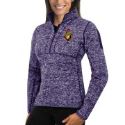 Wholesale Cheap Ottawa Senators Antigua Women's Fortune 1/2-Zip Pullover Sweater Purple