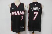 Wholesale Cheap Men's Miami Heat #7 Kyle Lowry Black Nike 75th Anniversary Diamond 2021 Stitched Jersey