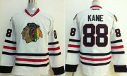 Wholesale Cheap Blackhawks #88 Patrick Kane Stitched White Youth NHL Jersey