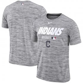 Wholesale Cheap Cleveland Indians Nike Authentic Collection Velocity Team Issue Performance T-Shirt Gray
