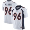 Wholesale Cheap Nike Broncos #96 Shelby Harris White Men's Stitched NFL Vapor Untouchable Limited Jersey