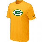 Wholesale Cheap Nike Green Bay Packers Sideline Legend Authentic Logo Dri-FIT NFL T-Shirt Yellow
