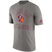 Wholesale Cheap Tampa Bay Buccaneers Nike Retro Logo II T-Shirt Heather Gray
