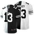 Cheap Denver Broncos #13 KJ Hamler Men's Black V White Peace Split Nike Vapor Untouchable Limited NFL Jersey