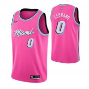 Wholesale Cheap Nike Heat #0 Meyers Leonard Men's Pink NBA Swingman Earned Edition Jersey