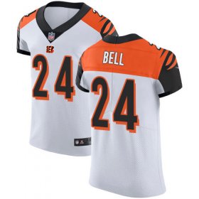Wholesale Cheap Nike Bengals #24 Vonn Bell White Men\'s Stitched NFL New Elite Jersey