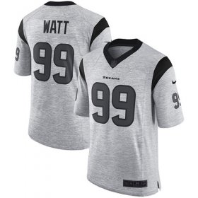 Wholesale Cheap Nike Texans #99 J.J. Watt Gray Men\'s Stitched NFL Limited Gridiron Gray II Jersey