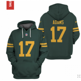 Wholesale Cheap Men\'s Green Bay Packers #17 Davante Adams 2021 Green Pullover Hoodie