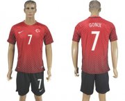 Wholesale Cheap Turkey #7 Gonul Home Soccer Country Jersey