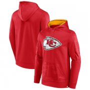 Wholesale Cheap Men's Kansas City Chiefs Red On The Ball Pullover Hoodie