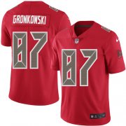 Wholesale Cheap Nike Buccaneers #87 Rob Gronkowski Red Youth Stitched NFL Limited Rush Jersey