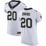Wholesale Cheap Nike Saints #20 Janoris Jenkins White Men's Stitched NFL New Elite Jersey