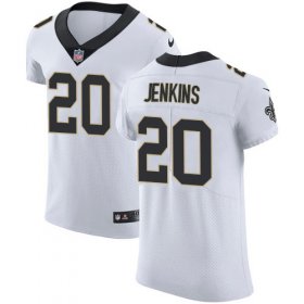 Wholesale Cheap Nike Saints #20 Janoris Jenkins White Men\'s Stitched NFL New Elite Jersey