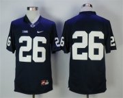 Wholesale Cheap Penn State Nittany Lions 26 Saquon Barkley Navy College Football Jersey