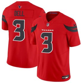 Cheap Men\'s Houston Texans #3 Tank Dell Red 2024 Alternate F.U.S.E Vapor Football Stitched Jersey