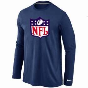 Wholesale Cheap Nike NFL Logos Long Sleeve T-Shirt Dark Blue