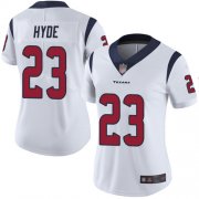 Wholesale Cheap Nike Texans #23 Carlos Hyde White Women's Stitched NFL Vapor Untouchable Limited Jersey