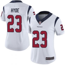 Wholesale Cheap Nike Texans #23 Carlos Hyde White Women\'s Stitched NFL Vapor Untouchable Limited Jersey