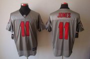 Wholesale Cheap Nike Falcons #11 Julio Jones Grey Shadow Men's Stitched NFL Elite Jersey