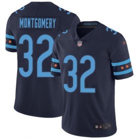 Wholesale Cheap Nike Bears #32 David Montgomery Navy Blue Team Color Men\'s Stitched NFL Limited City Edition Jersey
